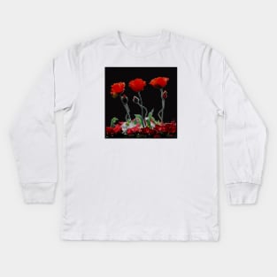 Remembrance poppies Kids Long Sleeve T-Shirt